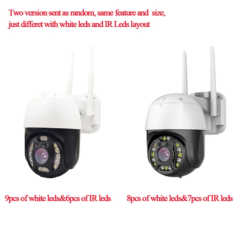 Outdoor WiFi Mini PTZ Dome Câmera IP, UHD Wireless Video Security System, IMX415 Sensor, Pan e Tilt, RTSp, H.265, 4K, 8MP