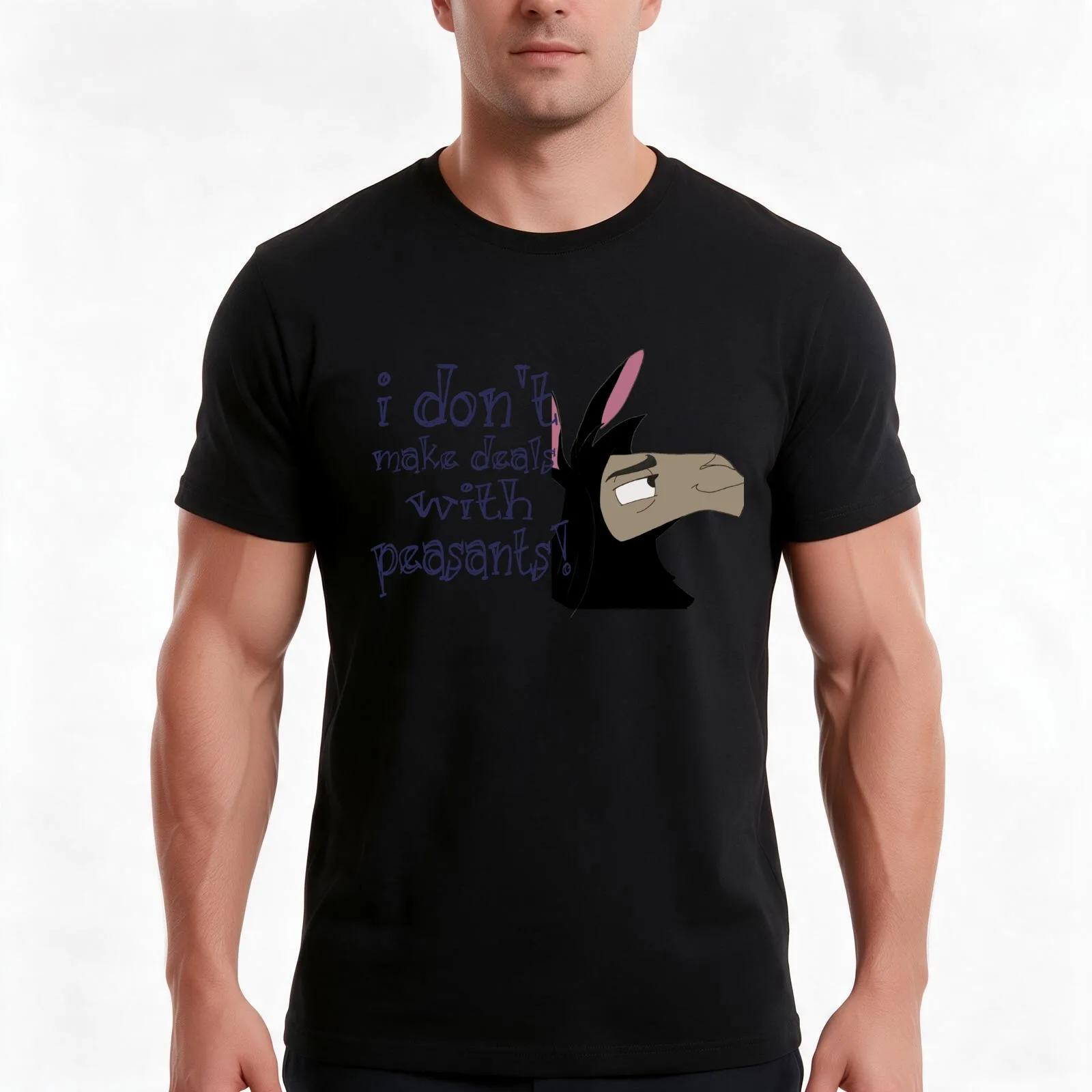 I don't make deals with peasants T-Shirt, Summer Casual Cotton Tee, Oversized Streetwear Tops, Vintage Graphic Print