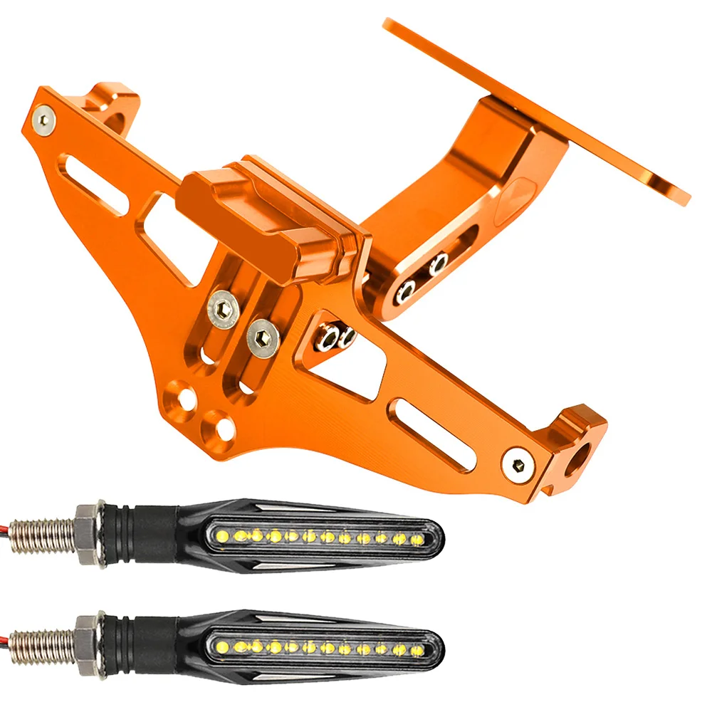 Support Plaque Immatriculation Moto Pour Suzuki Bandit 400 650 S GSF 250 600 650 1200 1250 - Avec Feu Arrière
