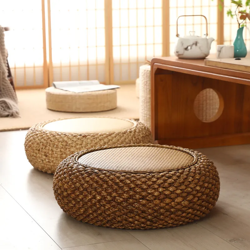 rattan-futon-seat-cushion-living-room-thickened-tea-room-seat-cushion-worship-buddha-meditation-mat-tatami-straw-seat-pier