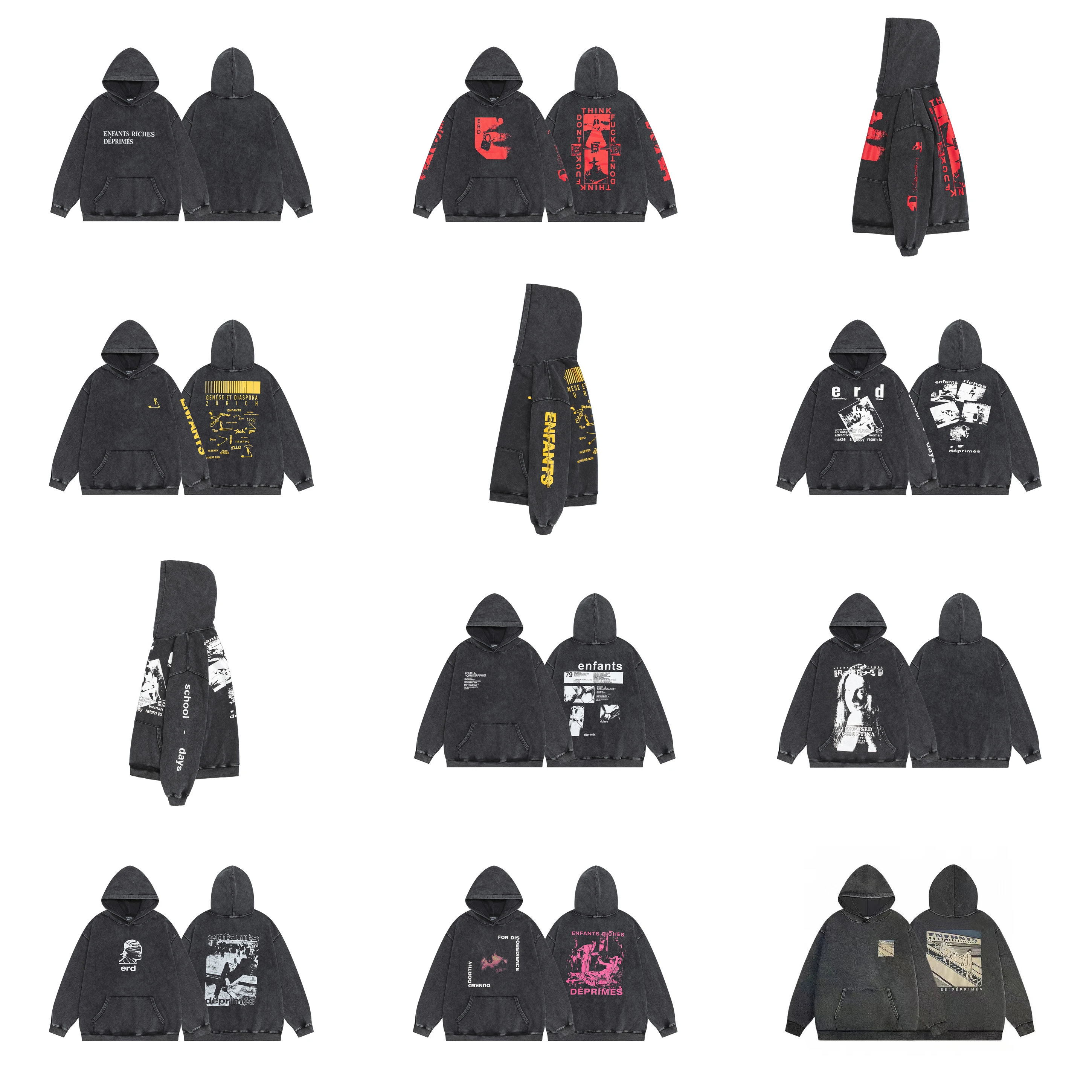 

Хлопковая толстовка с капюшоном в стиле ретро, молодежная повседневная толстовка с длинным принтом све, потертый вид, удобный крой премиум-класса