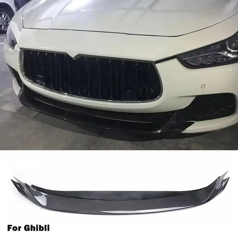 

Front Bumper Lip Body Kit Spoiler Splitters Diffuser Accessories Carbon Fibre CF For Maserati Ghibli M157