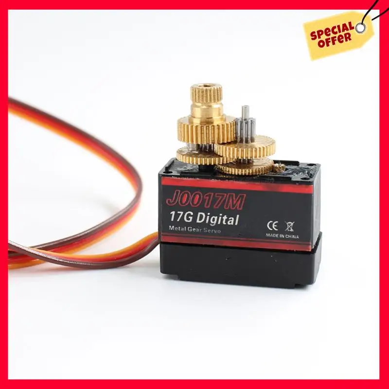 -A25M RC Car Upgrade Peças de reposição Acessórios Servo de engrenagem de metal de três fios para Wltoys 124016,124017,144010,124007 Carro RC