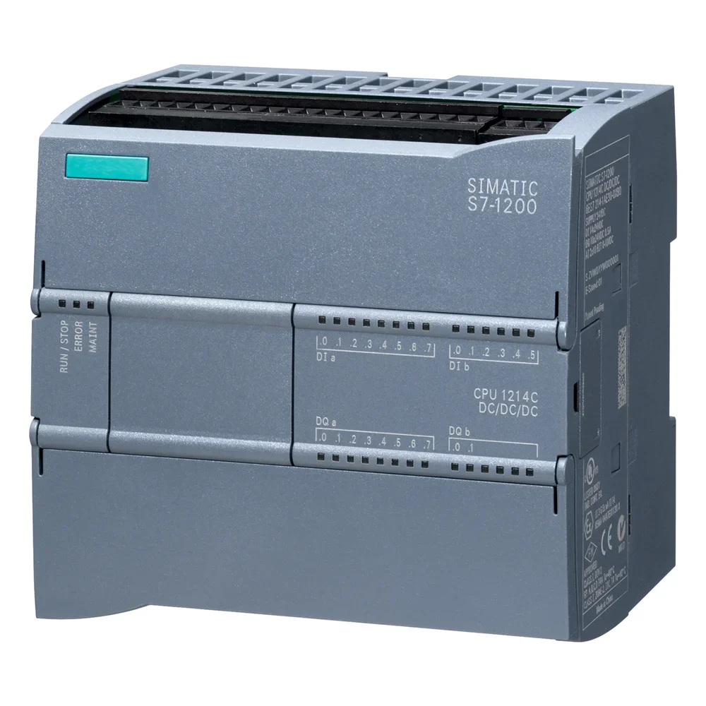PLC 6ES7214-1AG40-0XB0 6ES7214-1BG40-0XB0 6ES7214-1HG40-0XB0 SIMATIC S7-1200, CPU 1214C Original Novo