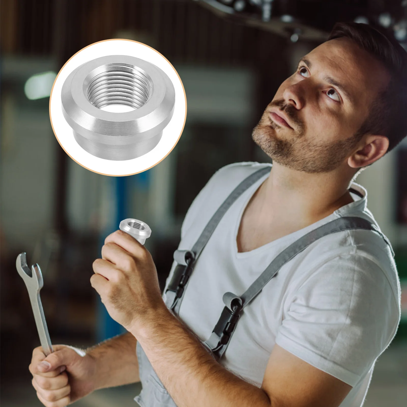 

2Pcs Automotive Parts Aluminum Female Sensor Adapter Fittings Durable Lightweight Easy Installation Oil Pressure Sensor