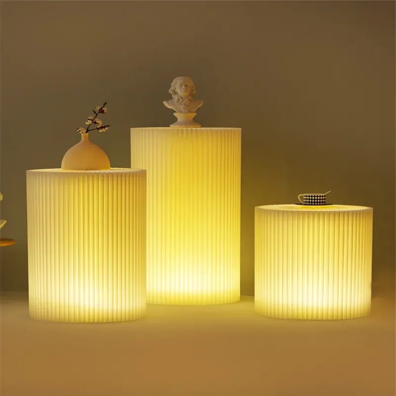 for Cylinder Nakajima Booth with Light Wedding Road Yinmei Chen Exhibition Decoration Portable Foldable Movable Space
