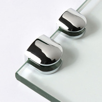 Glass Shelf Electroplated Replacement Simple Style Nonslip Heavy Duty Anti-rust Cabinet Display Case Clamp Holder