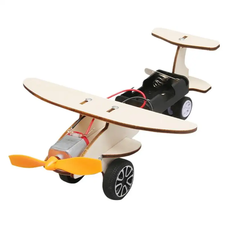 Science Kits for Kids Elementary School Electric Taxiing Plane Assembled Toy Multi-Purpose Preschool Learning Toy for Home