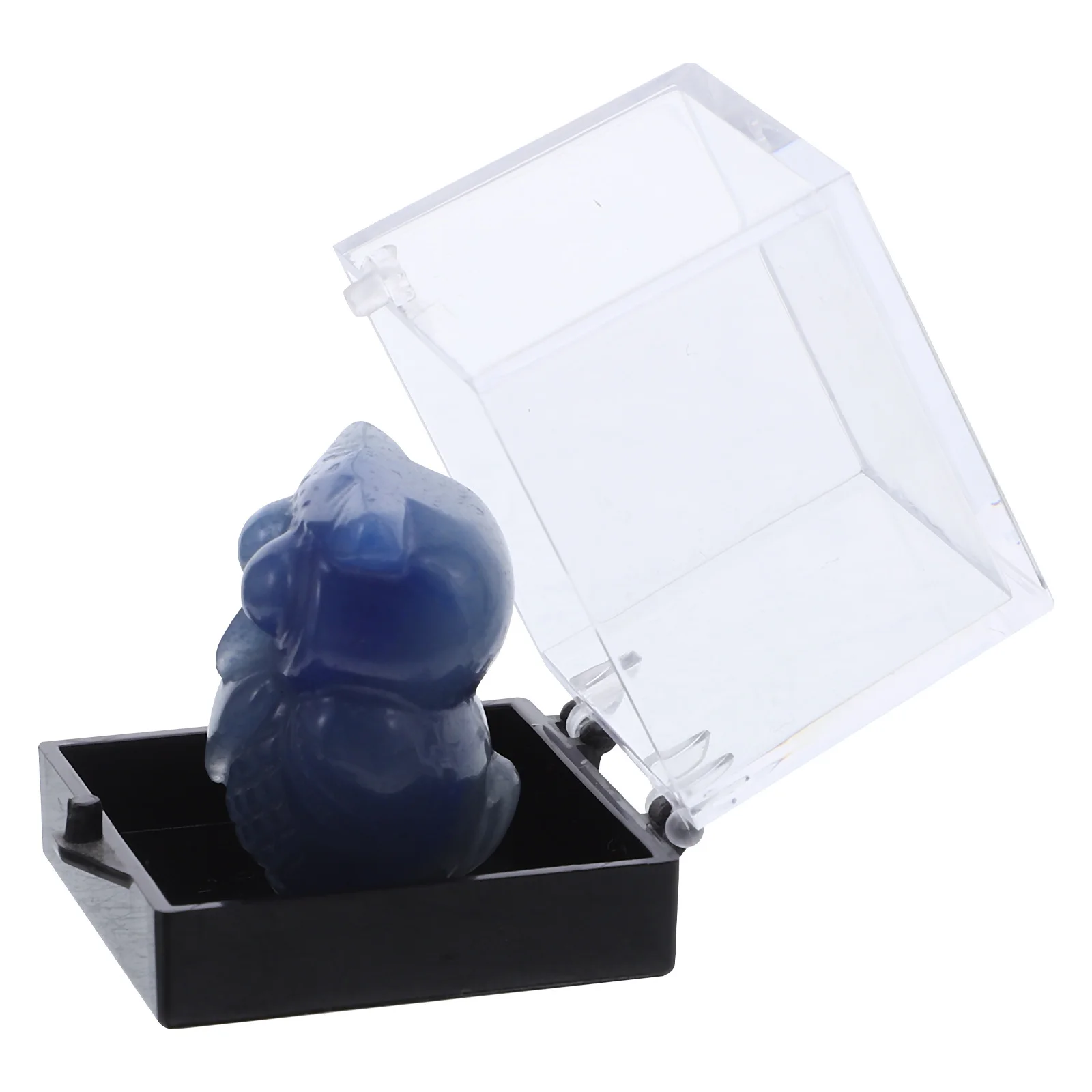 

Blue Aventurine Crystal Owl Statue Hand-Carved Polished Desktop Decor for Home Office Bookshelf Display Elegant Animal Carving