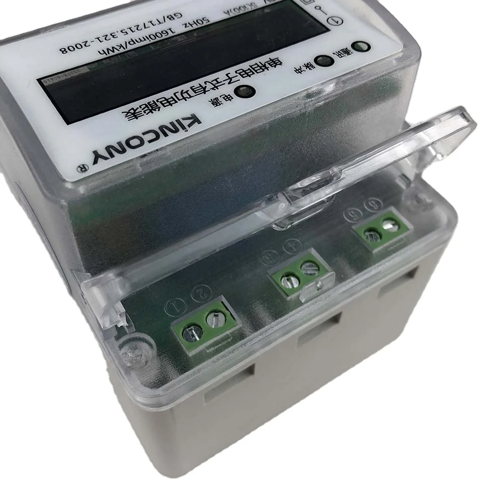 KinCony Energy Meter RS485 Modbus RTU Monit DIN Rail Install