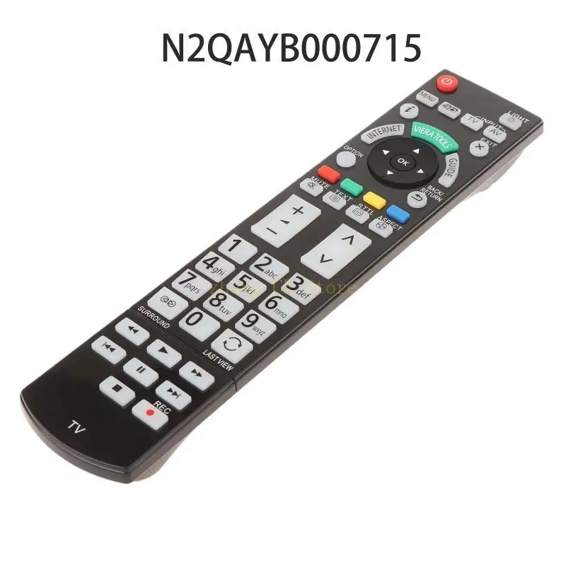 M5TD Universal Remote Lightweight Anti Slip Home Remote Replace for PanasonicTX-L42ETW50 TX-P50VT50B Accessory