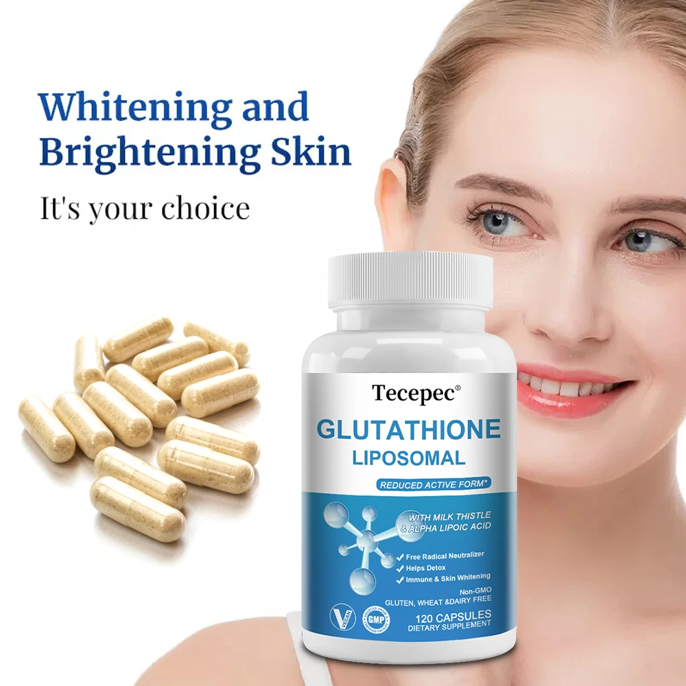 Glutathione Liposomal Capsules 1000mg Skin Lightening Detoxification Anti-Aging Powerful Antioxidant