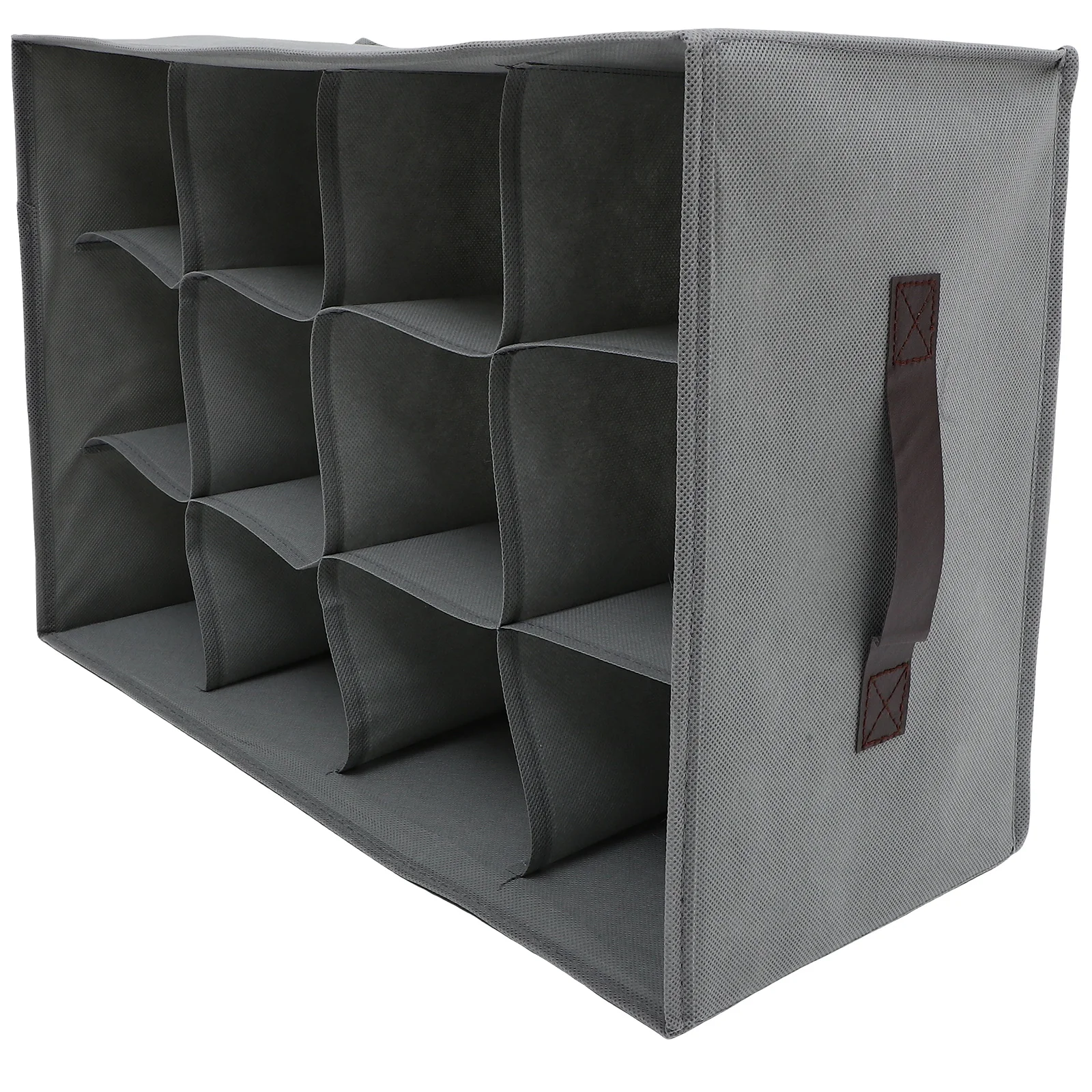 

12-Compartment Storage Box for Clothes Trousers Socks Underwear Bra High Capacity Closet Organizer Foldable Non-Woven Fabric