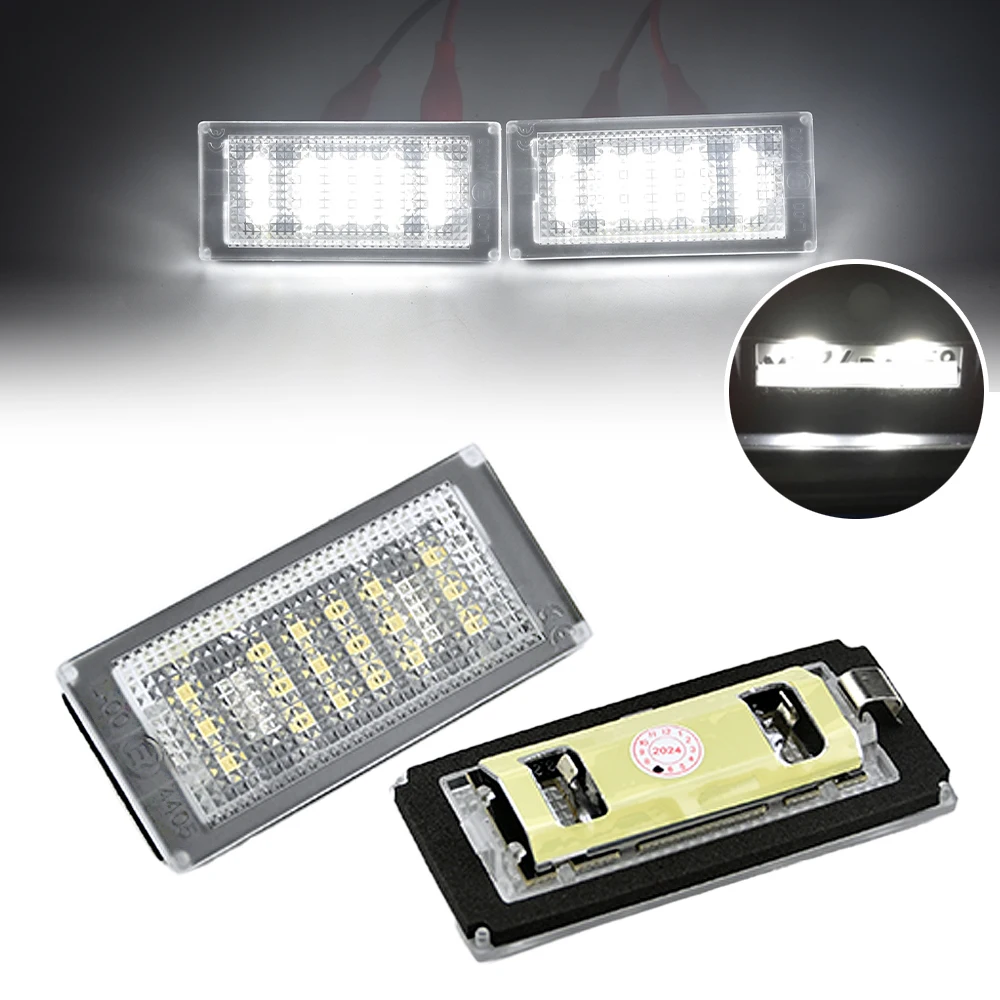 

2 шт., 12 В, 6000 К, автомобильный светодиод для BMW 3-й серии E46 Facelift, 2-дверный купе 2004-2006, белый светодиодный светильник номерного знака