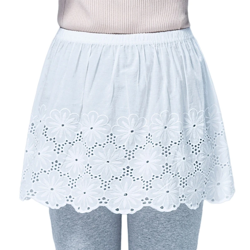 

Women's irt Ext Hollow out Embroidery for Sweatirt Sweater Faionable Autumn Season Ladies' Skirt Accory