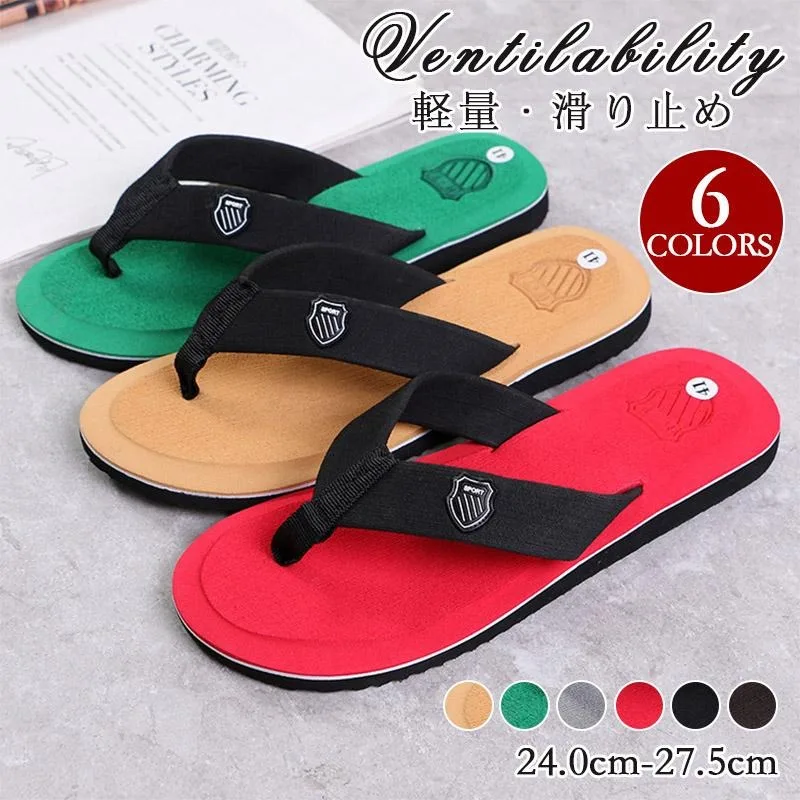 

Men's Casual Flip Flops Fashion Beach Shoes Men Summer Non-Slip Flat Slides Mens Slippers Indoor House Shoes Man Male Slipper