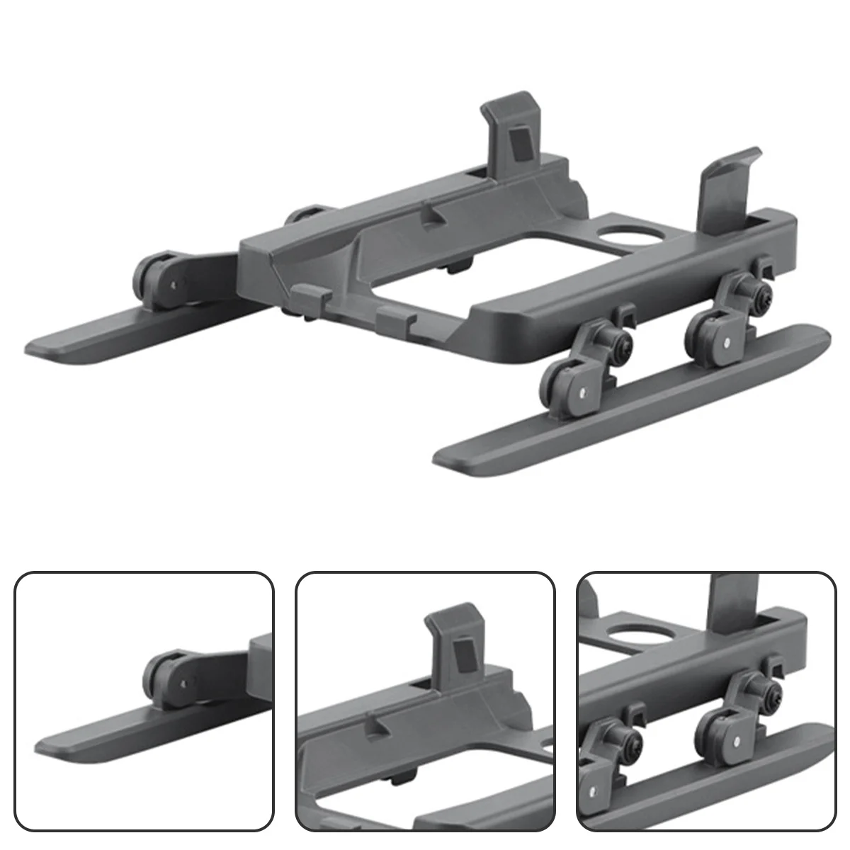 Train d'atterrissage rehaussant pliable, 1Cm, Extension de jambes de Drone surélevées avant et arrière de 3Cm pour 3 dédouanement amélioré