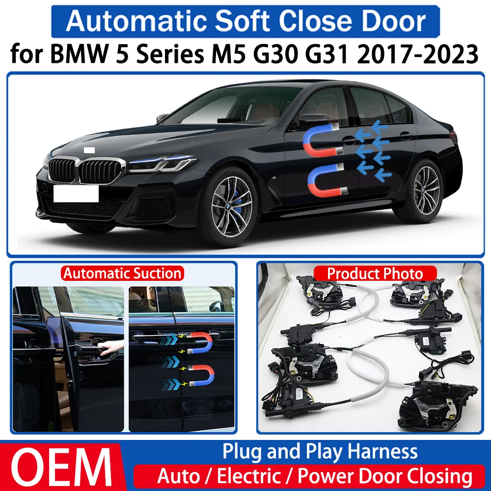 

for BMW 5 Series M5 G30 G31 2017-2023 Car Automatic Soft Close Door Electric Suction Kit Auto Power Closing System Plug＆play