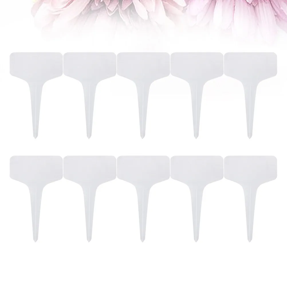 

200 шт. Т-образные пластиковые этикетки для растений, многоразовые, водонепроницаемые, для суккулентов, трав, овощей, для дома и фермы