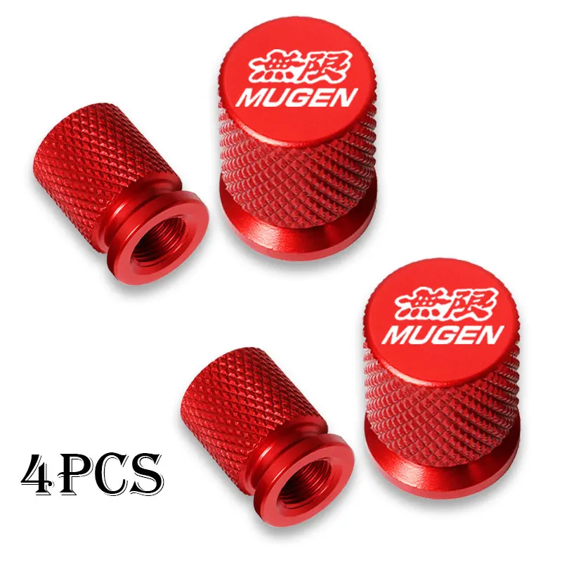 Car Wheel Tire Valve Caps Tyre Stem Covers Airdust Waterproof For Honda Mugen CB400 CB650F CBF CBR250RR CRF SH300 NC750