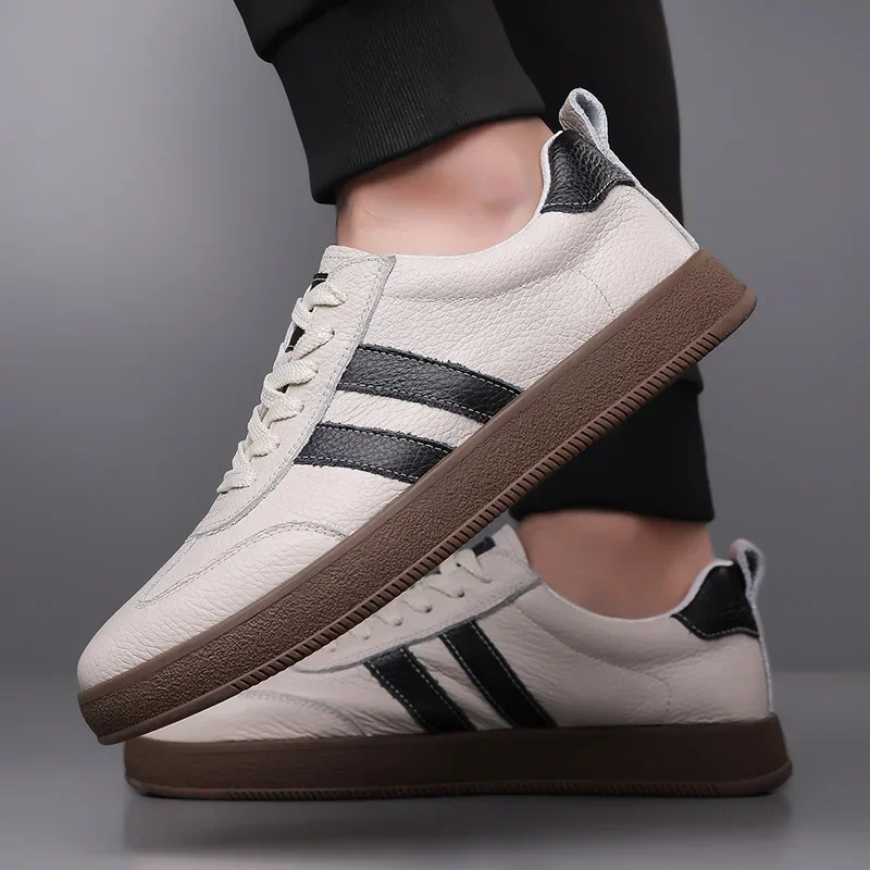 Zapatos planos ultraligeros con cordones de marca para hombres y mujeres, zapatillas vulcanizadas informales con cordones y apertura poco profunda para caminar