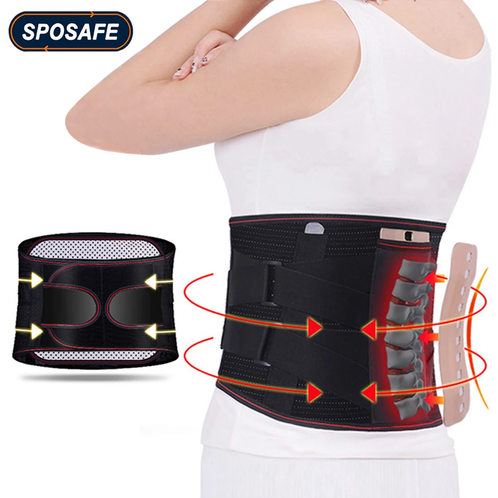 Lumbar Support Belt Disc Herniation Orthopedic Strain Pain Relief Corset for Men Women Back Spine Decompression Brace