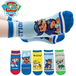 Nowe skarpetki dziecięce Paw Patrol bawełniane chłopięce urocze skarpetki z motywem kreskówkowym dla dzieci dziecięce skarpetki na co dzień jesienne miękkie dodatki odzieżowe