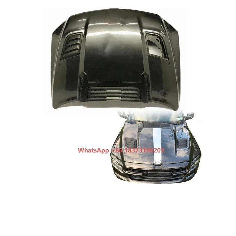 

Engine Accessories Vented Air Hood Protector Bonnet for Ram 1500 Sports Rebel2019 +
