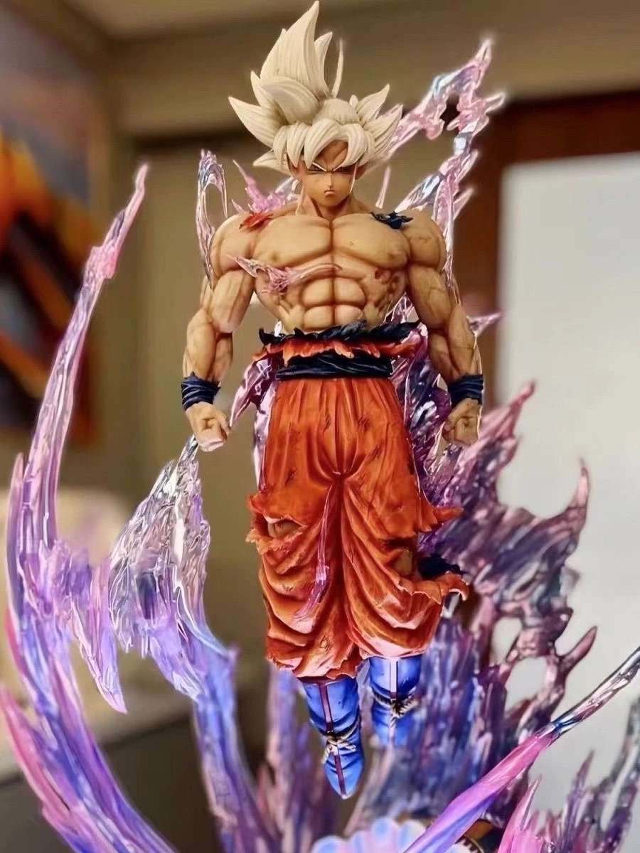 Dragon Ball Z Goku Ultra Instinct Figur Ultra Instinto Goku Figuren 24 cm PVC Statue Sammlung Modell Spielzeug Geschenke