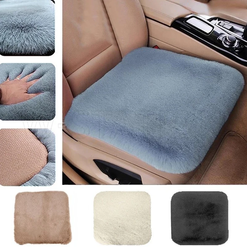 Universal Winter Car Seat Cushion Imitation Rabbit Women’s Car Seat Cover Thickened And Very Soft And Warm