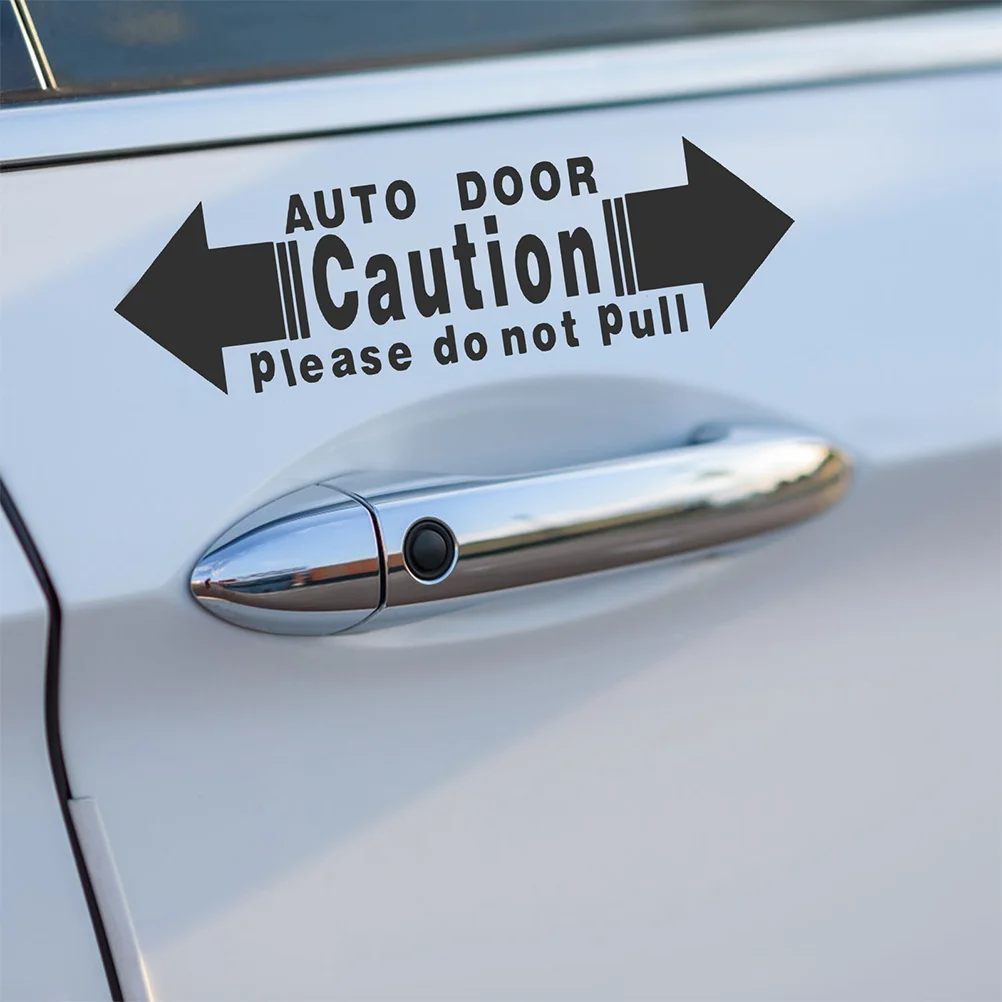 

4Pcs Do Not Pull Car Door Stickers Automatic Door Warning Safety Reminder Vinyl Decals Cool Car Stickers Do Not Touch Sign