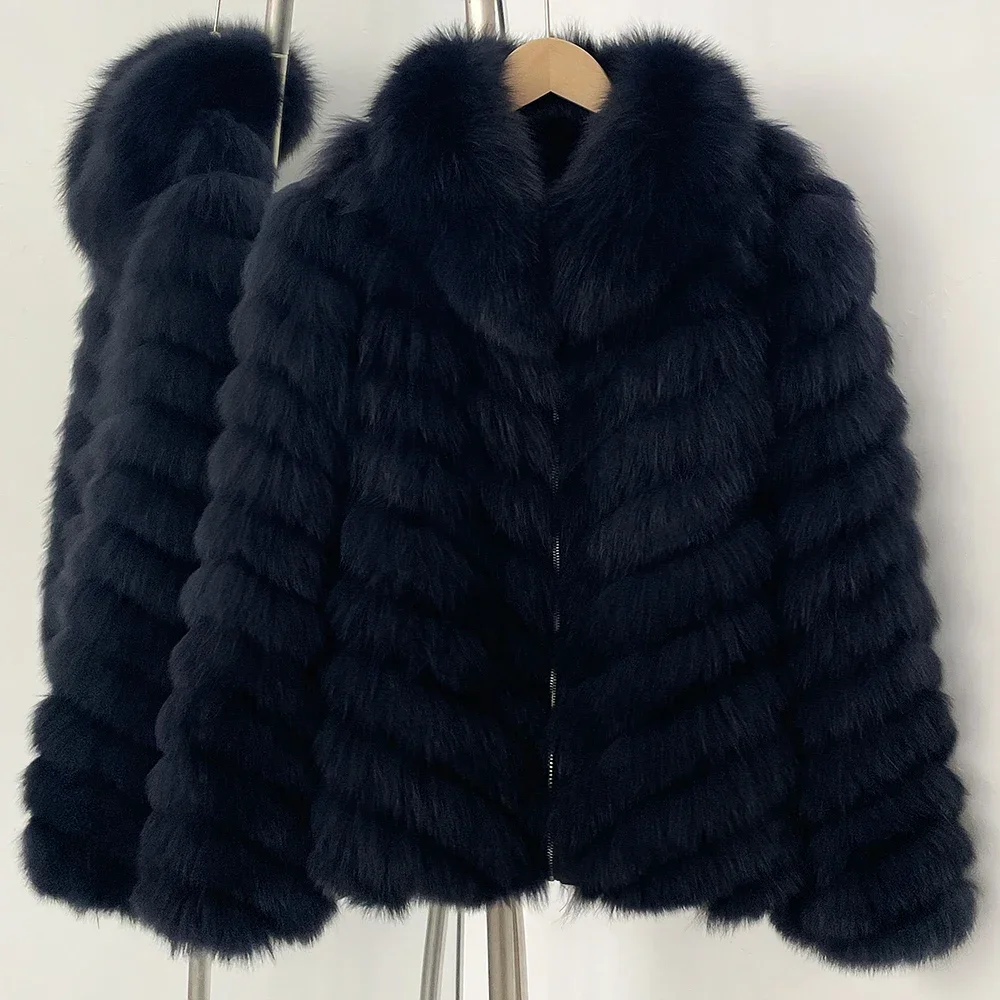 OFTBUY Custom Luxury Long Full Real Fur Coat for Women Streetwear Thick Warm Winter Real Fur Overcoat High-End Custom Outerwear