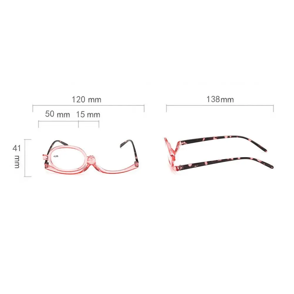 Rotating Makeup Reading Glasses Eyewear Colourful Frame Folding Eyeglasses Vision Care Cosmetic Glasses Women +1.0~+4.0 Diopter