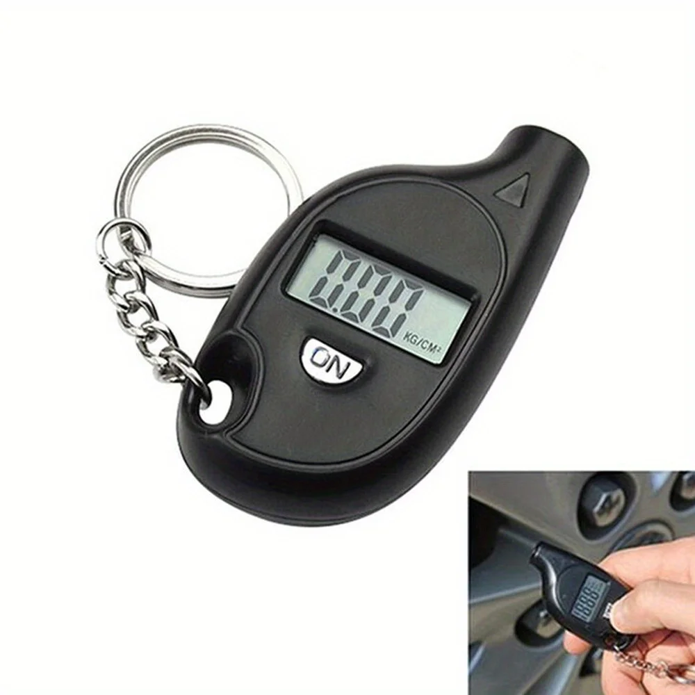 

Mini Tire Pressure Gauge LCD Digital Tire Pressure Gauge Tester Tool Key Chain Inspection And Maintenance Tool Auto Parts