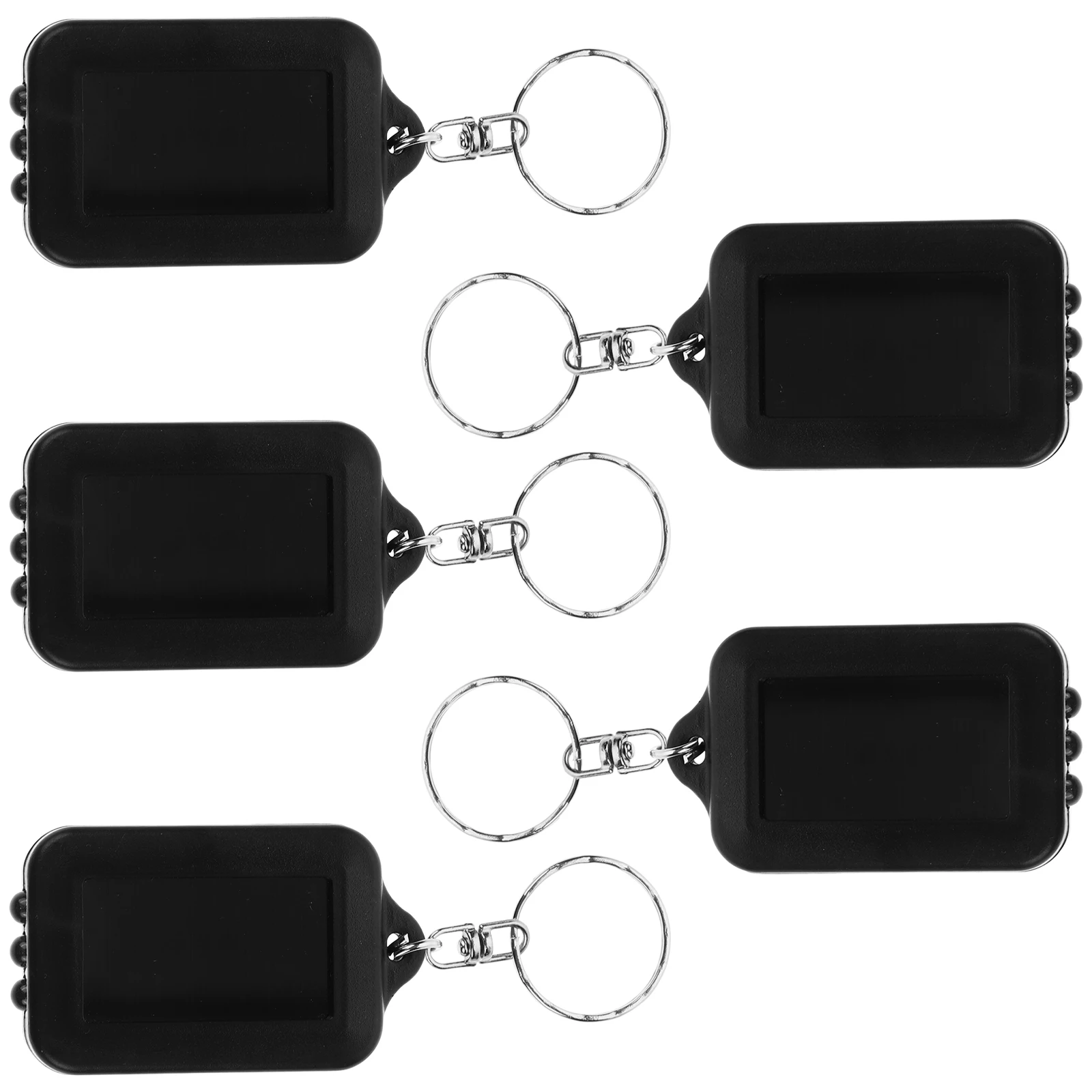

5 Pcs Portable Flashlight Solar Keychain Mini Keychains with Flashlights Chargeable LED Lighted Flasher Efficient