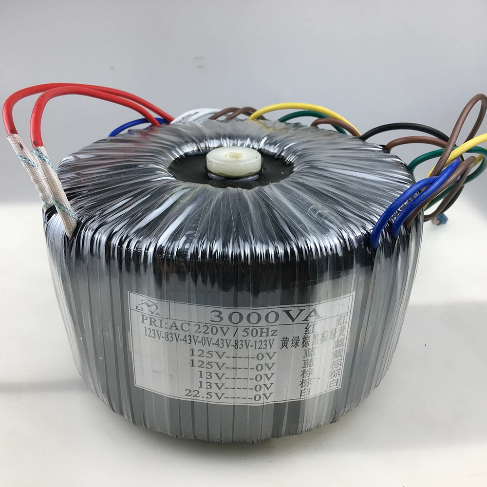 3000VA toroidal transformer industrial power amplifier transformer dry isolation pure copper can be customized