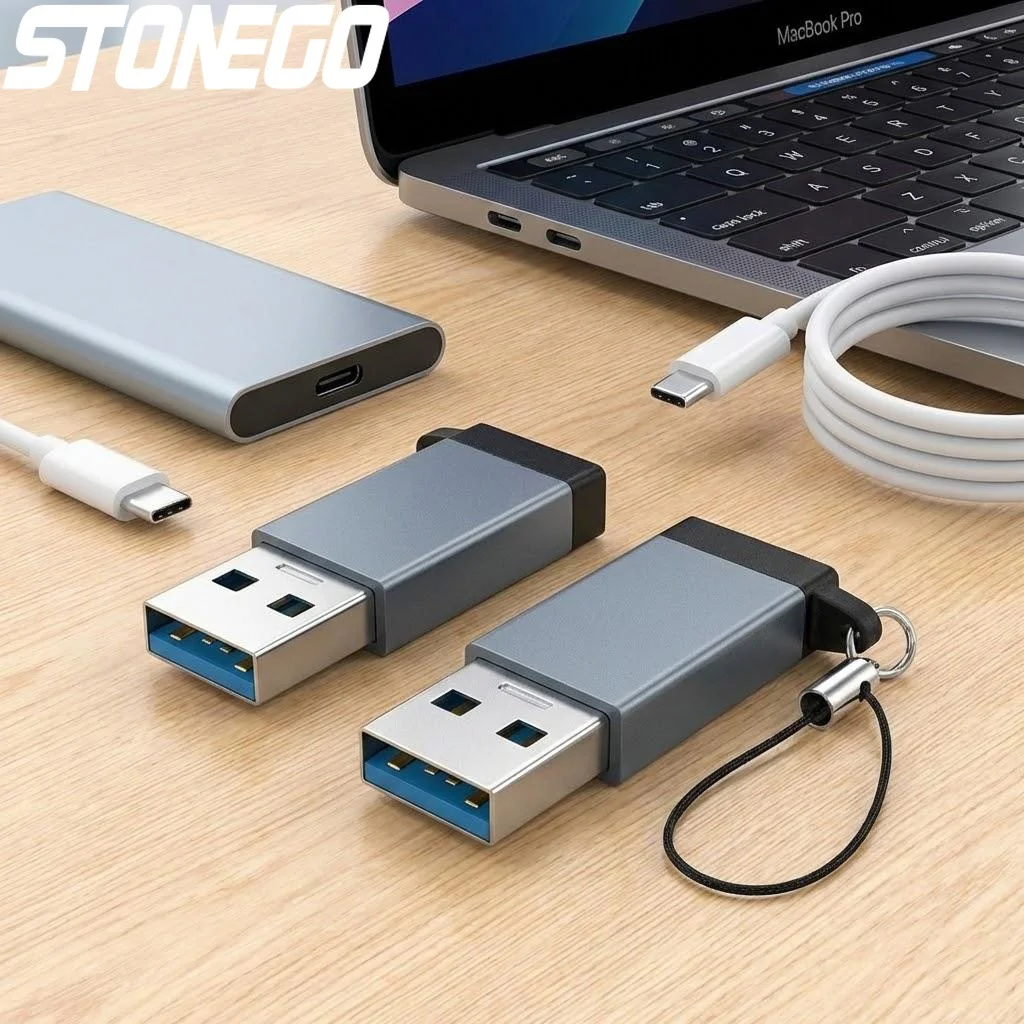 USB 3.1 Male to Type C Female Adapter 10Gbps Data Sync 100W Fast Charging USB A to C Converter Phone Accessories