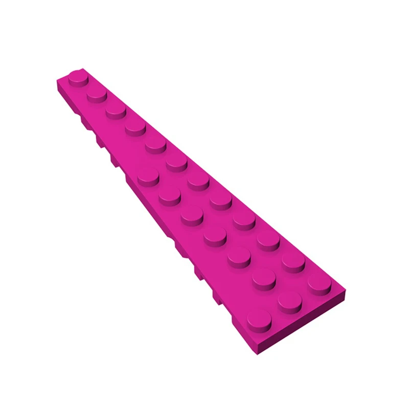 Gobricks 10PCS 47397 Wedge Plate 12 x 3 LeftBuilding Blocks Parts  MOC DIY Education Build Educational Toys  Brick For Children