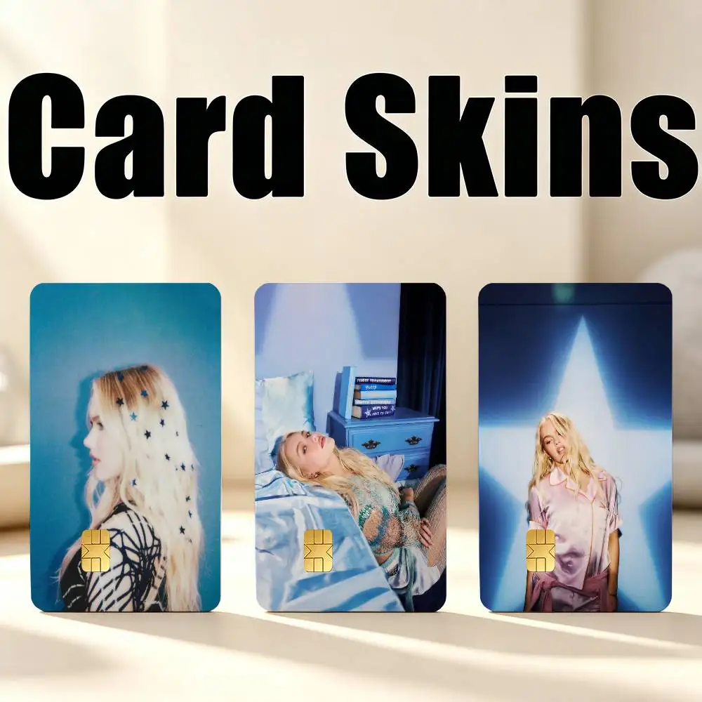 Stardust F-Freya Skye Pop singer 1Set 4Pcs Card Skin Stickers, Waterproof Decorative Film for Credit Debit Bank Bus IC Cards