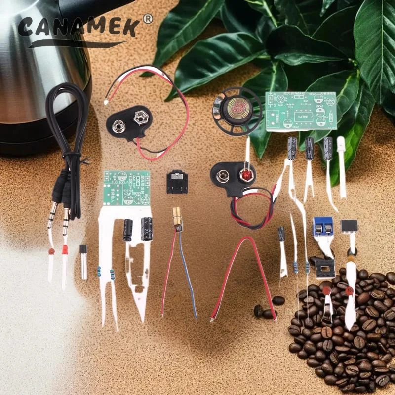 Teaching Fun Electronic Production Parts, 1/2 Sets of Laser Infrared Wireless Audio Transmission Kit