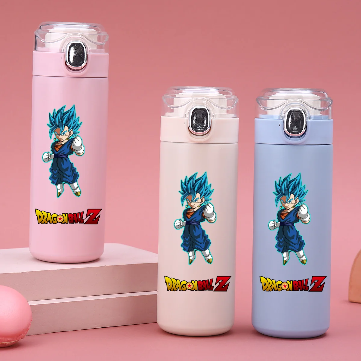 Novo anime dragon ball sun wukong 420ml copo isolado de aço inoxidável grande capacidade anime garrafa de água estudante beber copo presente