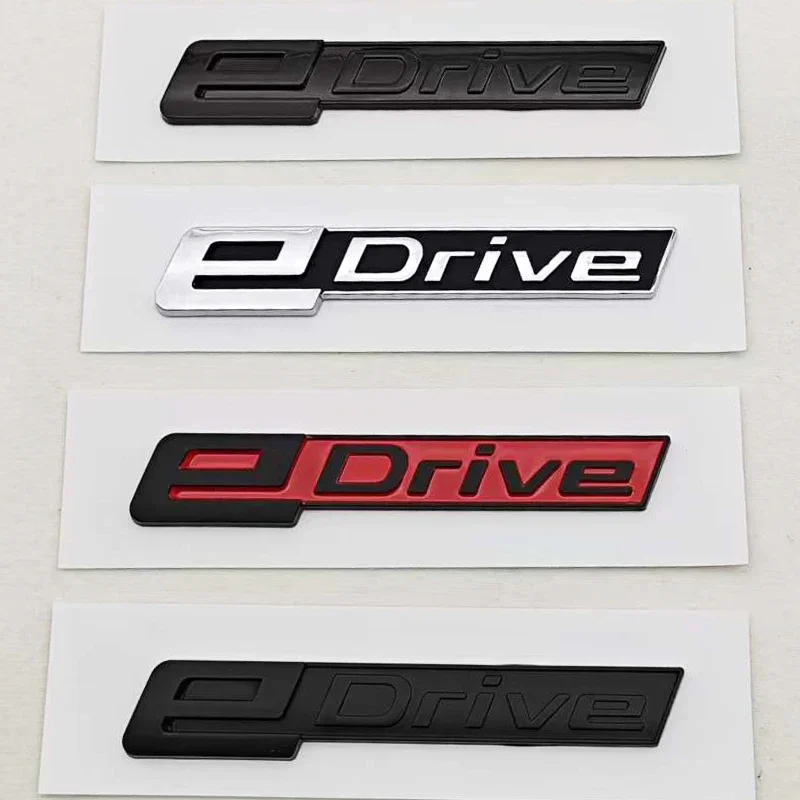 NEW 3D ABS Car Styling Logo eDrive Badge Rear Trunk Sticker For i3 i4 i8 5 7 Series G28 X1 X3 X5 E60 G30 G31 G05 F15 Accessories