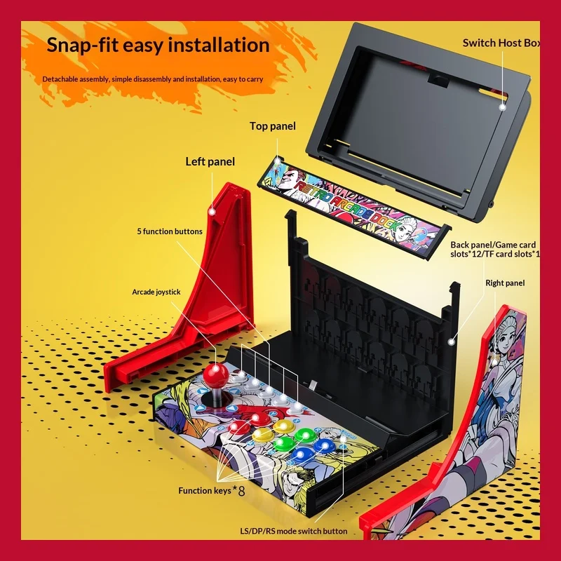 In stock retro joystick rocking table base NS2 electronic intelligent host accessories intelligent desktop toys