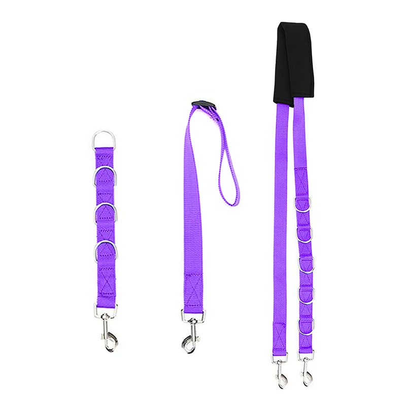 3Pcs/Set Dog Grooming Belly Strap D-rings Bathing Band Pet Supplies Adjustable Free Size Pet Traction Belt Collar Dog Harness