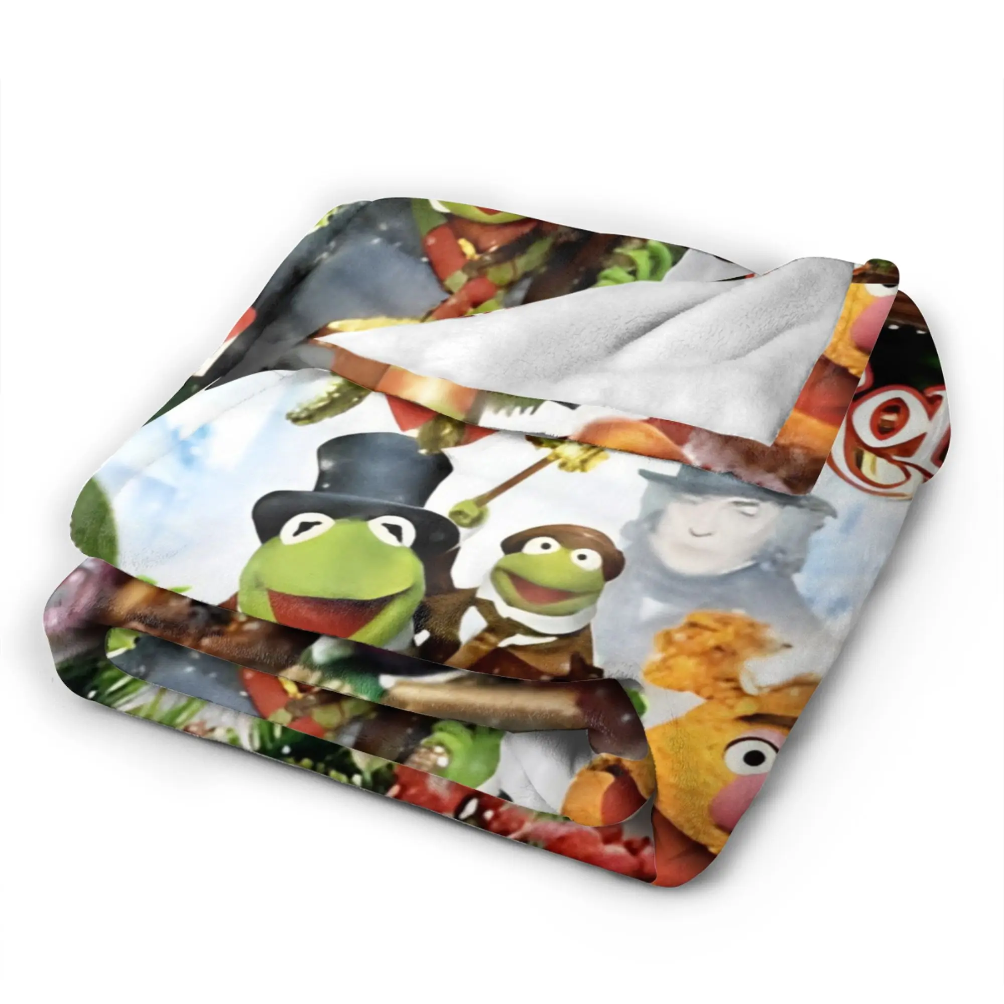 Muppets عيد الميلاد كارول محبوك بطانية المخملية سوبر الدافئة رمي بطانية لغرفة النوم أريكة المفرش