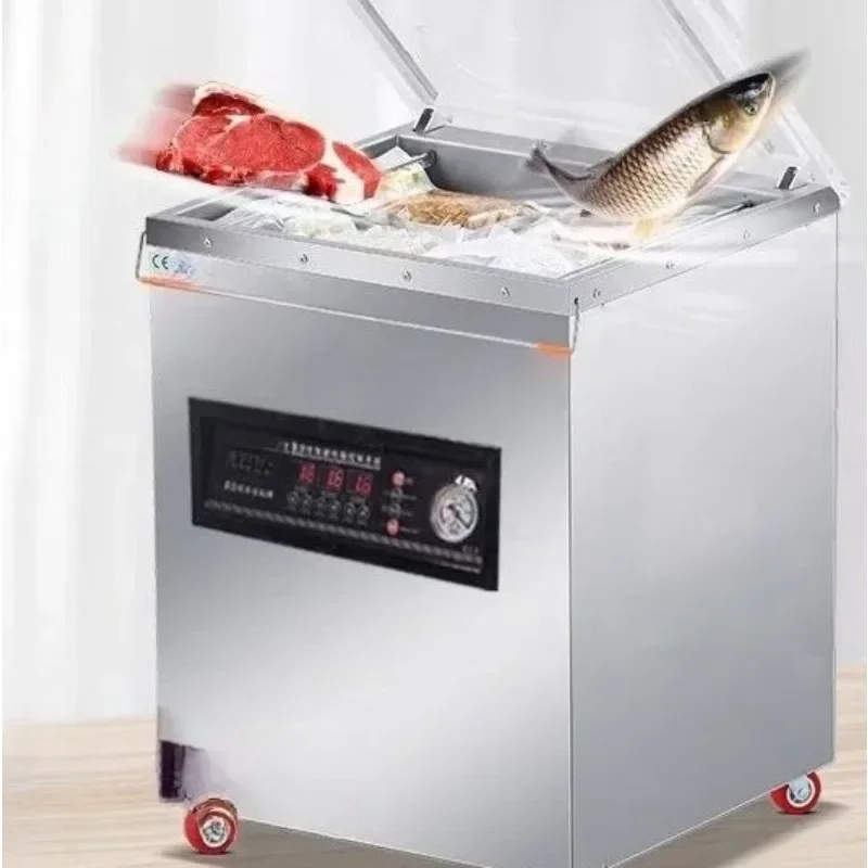 Vacuum machine food packaging machine, large commercial cooked food automatic evacuation, packaging compression sealing