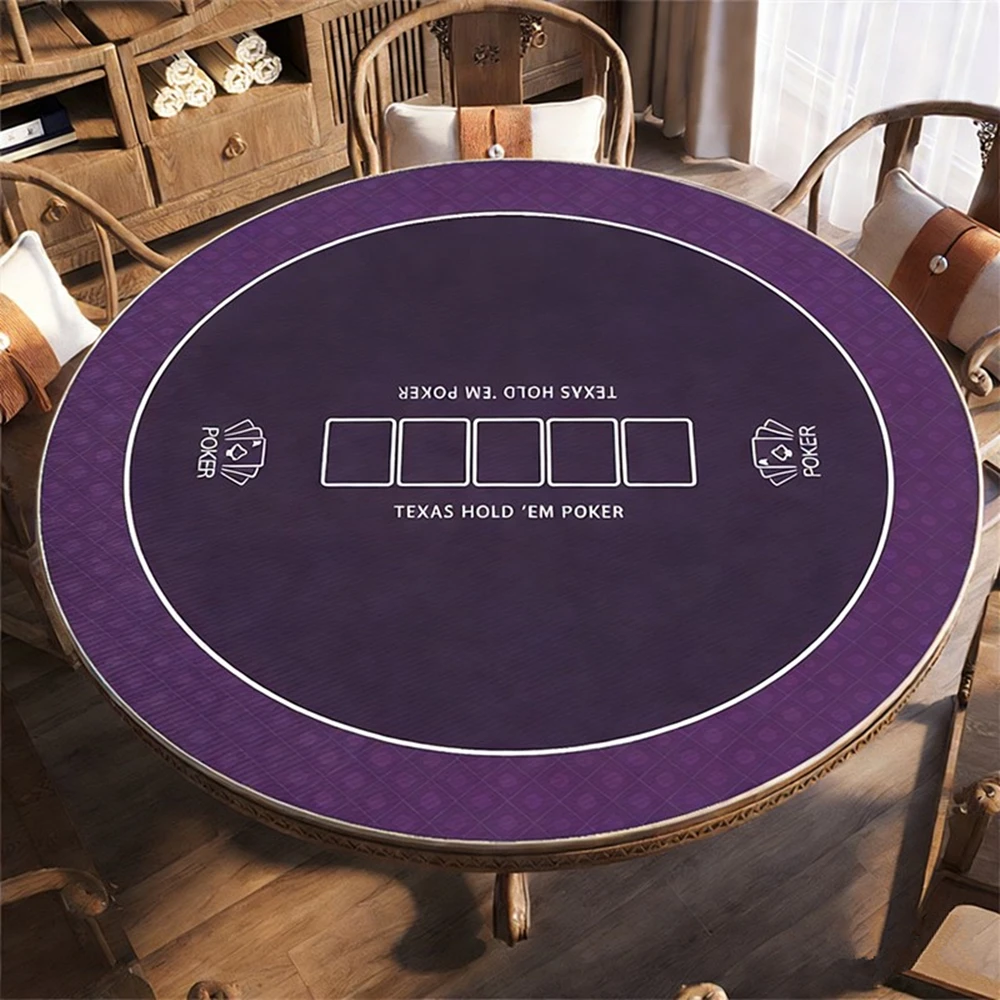 

Утолщенная круглая скатерть-подушка для покера Техасский Холдем, шахмат, карточных игр, маджонга, для вечеринок