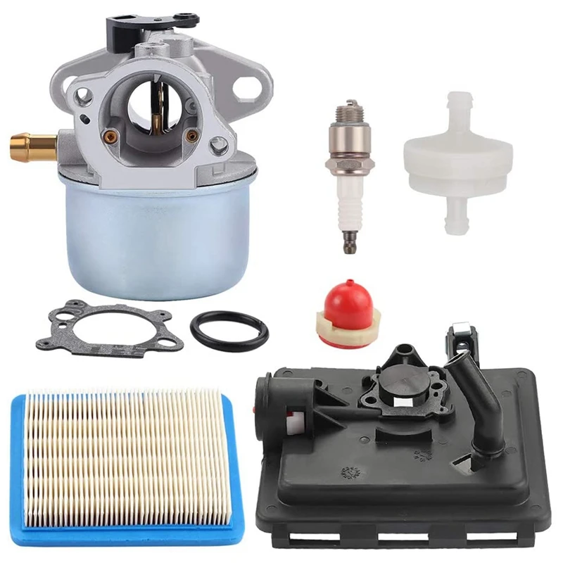 

799868 Carburetor with 496116 795259 Air Filter Base Compatible with 124L02 124T02 124T05 124T07 Engines