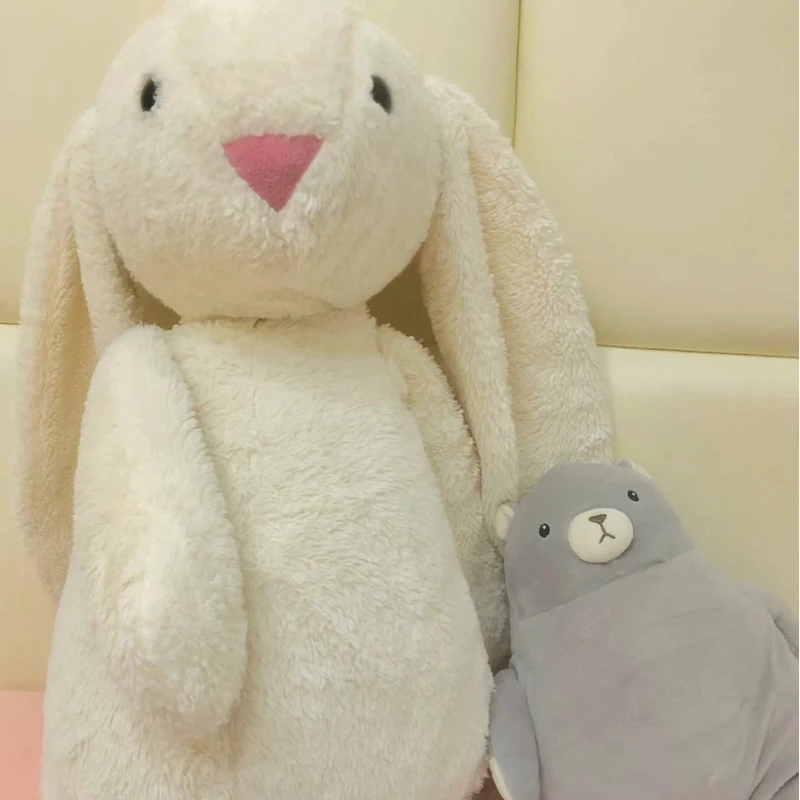 

New Stuffed Toy Rabbit Doll Babies Sleeping Companion Kawaii Plush Long Ear Rabbit Doll Gift Bedroom Plush Decor Cute Plush Toy