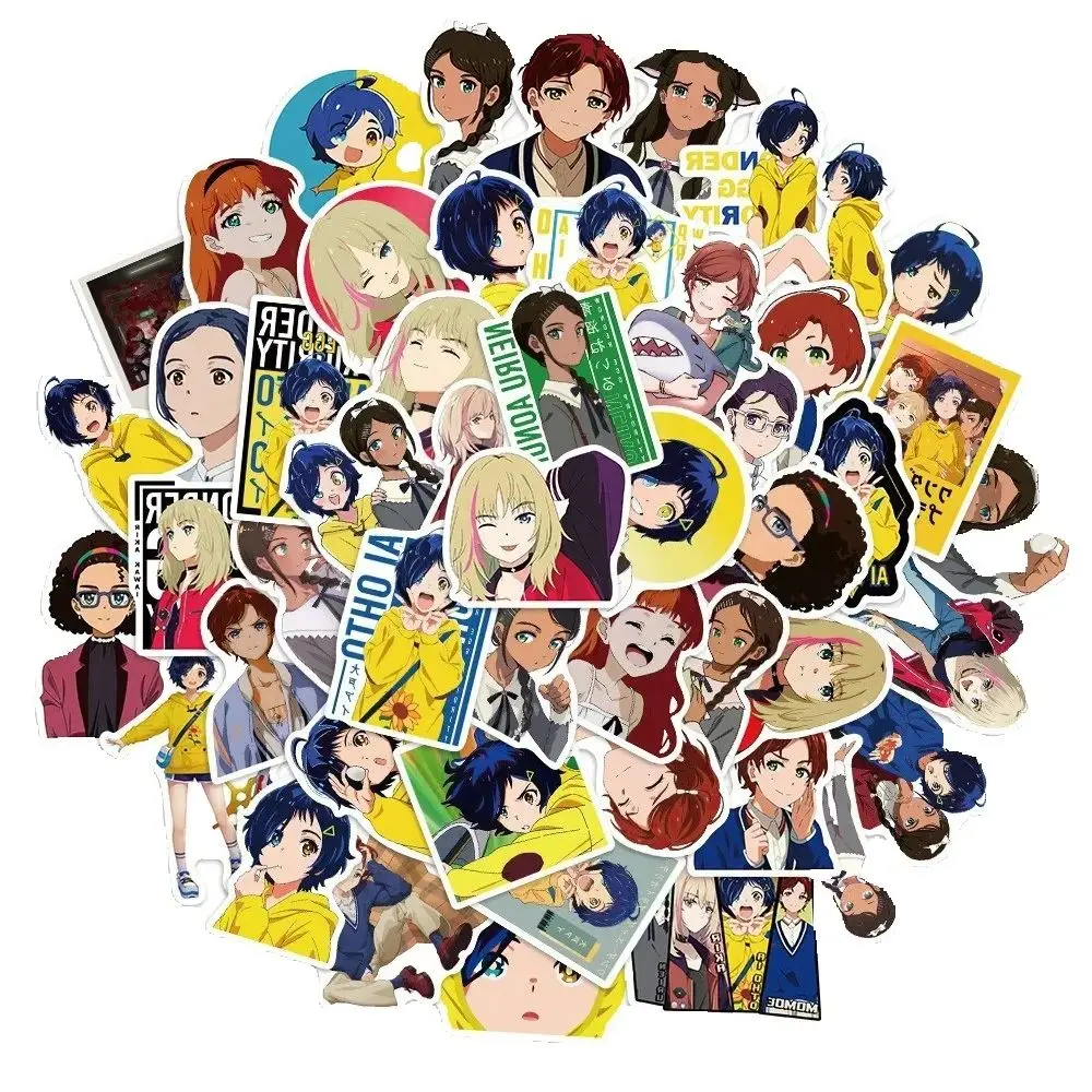 50PCS anime "Wonder Egg Priority" character Ottori sticker, suitable for luggage, laptop, iPad, water cup.